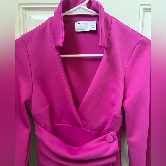 ASOS Petite Fuchsia Mini Dress - Picture 4 of 9